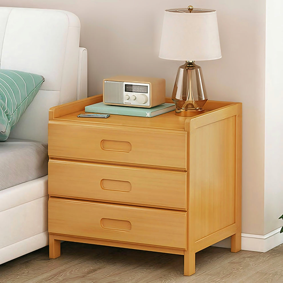 Modern Stylish Wooden Bedside Table With 3 Storage Box-IEBST07 image 3