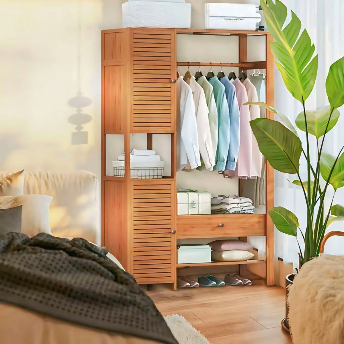 Minimalist Bedroom Closets Storage Organizer-IECSM17 image 3