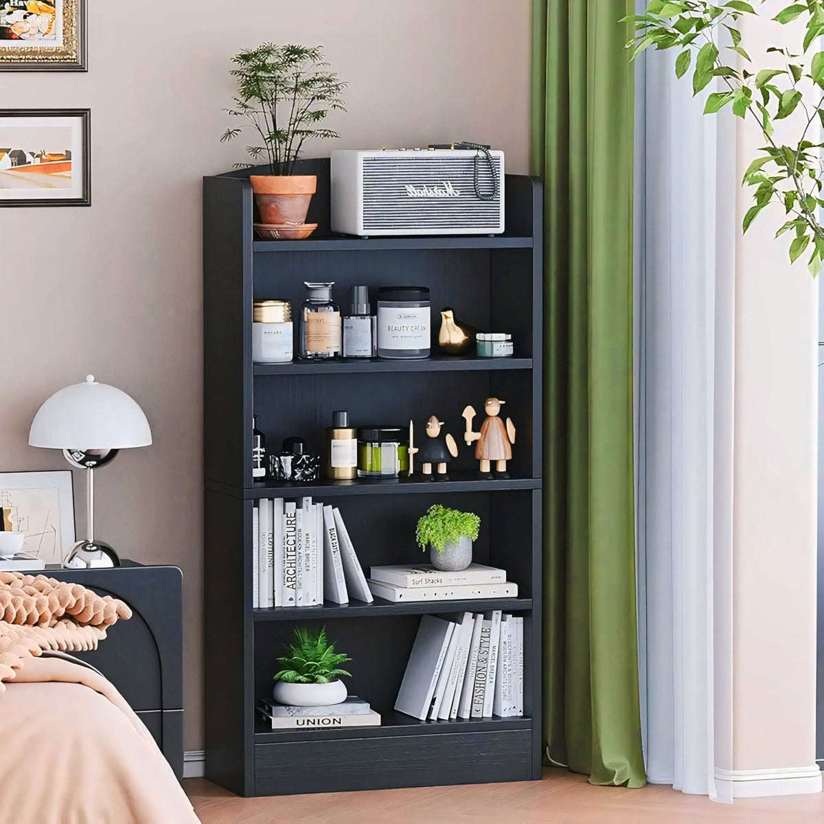 Wooden Bookshelf Multipurpose Storage Display Rack for Home and Office-IEBS41 image 4