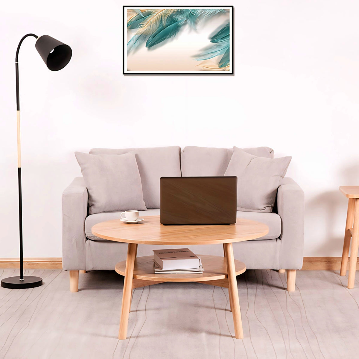 Solid Wood Centre Table | Modern Wooden Tea Table for Home & Office-IECT15 image 3