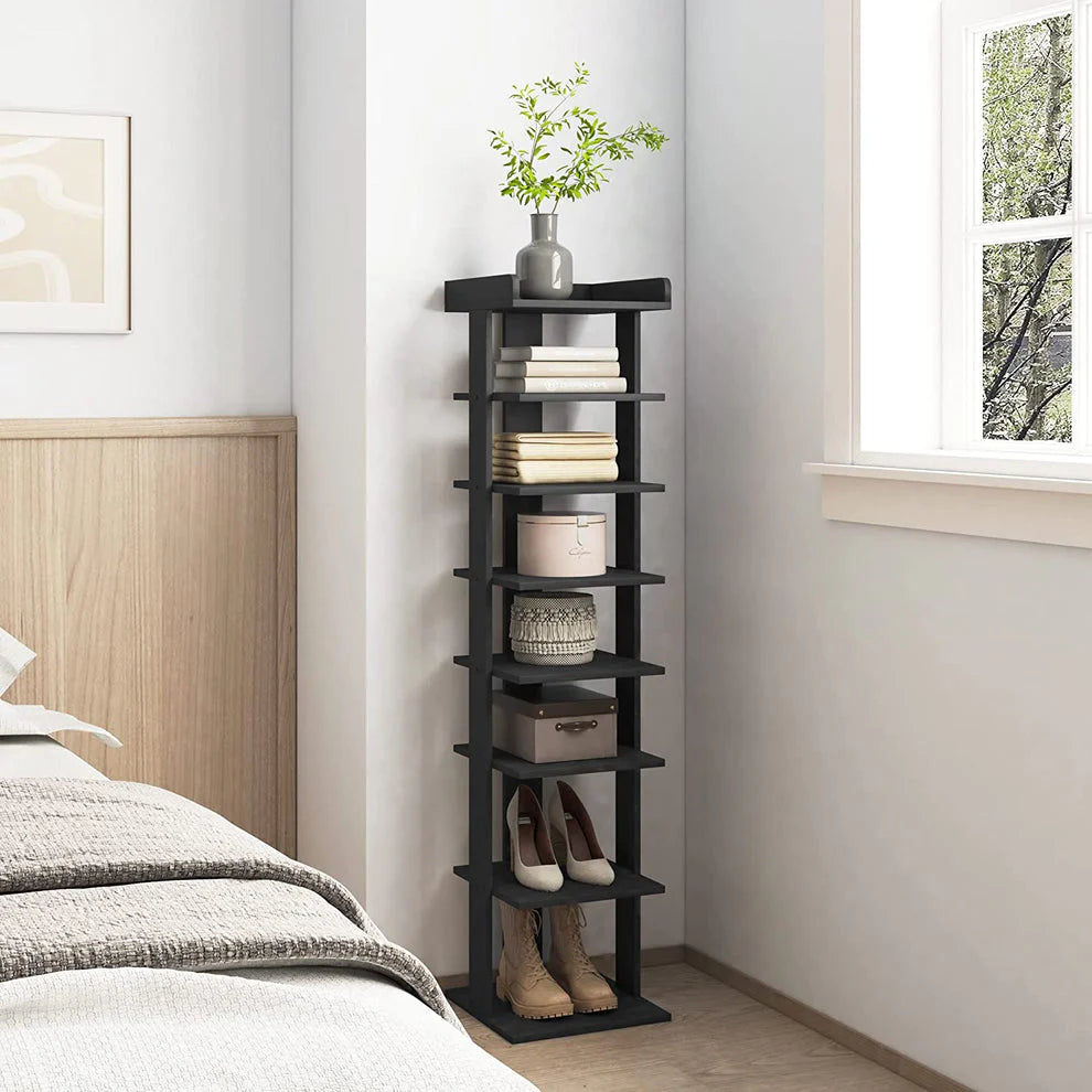 Modern Wooden Shoe Rack Organizer – Stylish & Space-Saving Footwear Storage-IESR11 image 3
