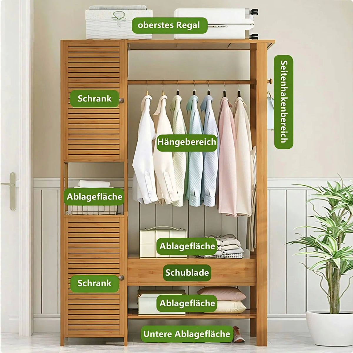 Minimalist Bedroom Closets Storage Organizer-IECSM17