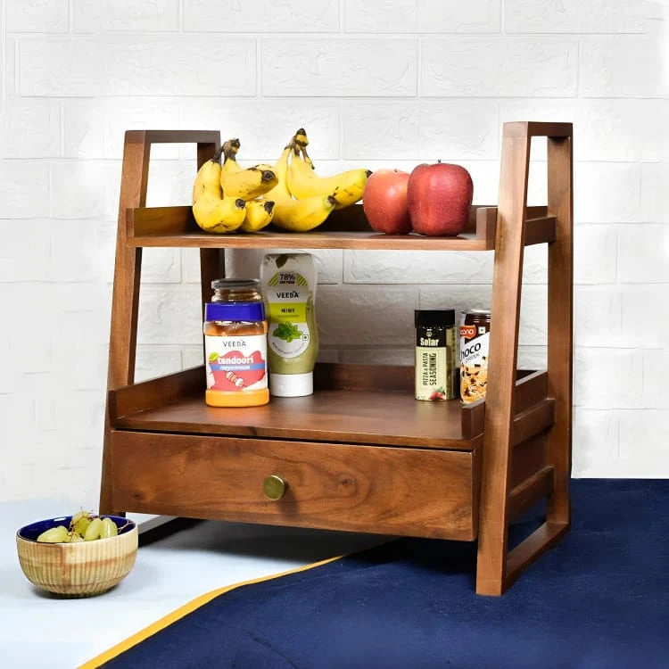 Modern Wooden Kitchen Rack- Premium Storage for Kitchen-IEKS07 image 4