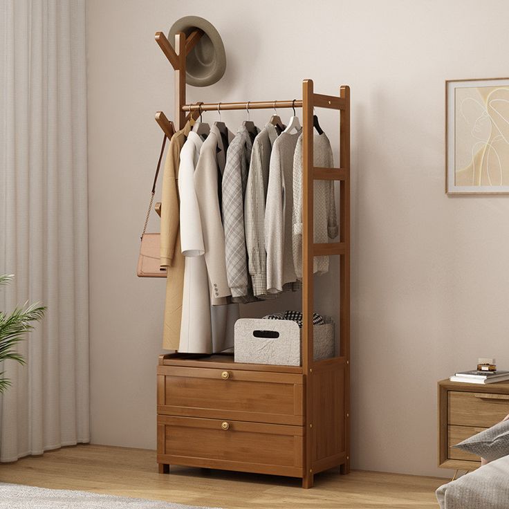 Elegant Wardrobe Rack with Storage Drawer-IECSM02 image 3