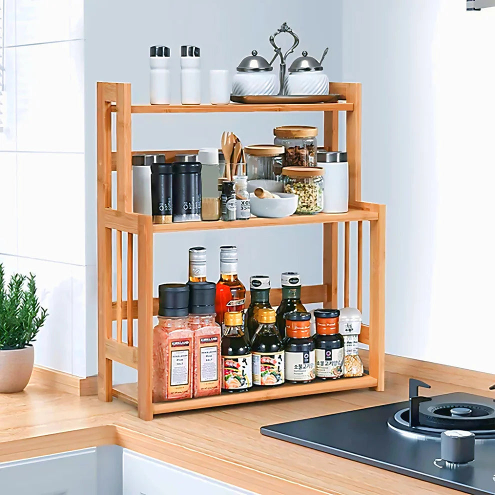 Excluvsive Wooden Kitchen Shelf / Wooden Kitchen Rack-IEKS03