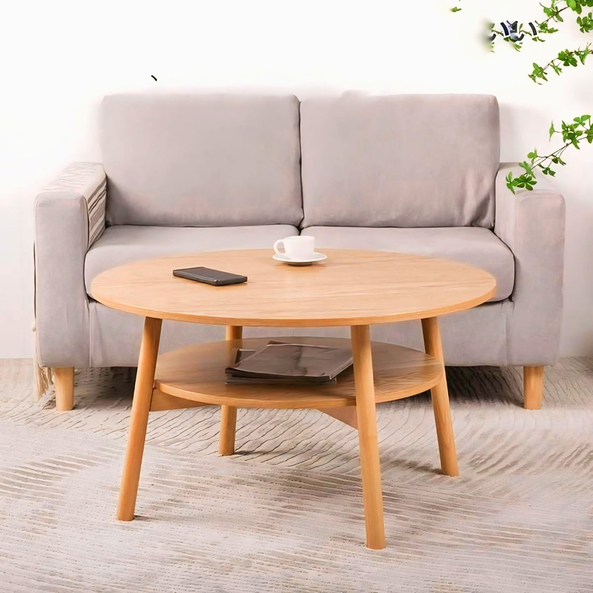 Solid Wood Centre Table | Modern Wooden Tea Table for Home & Office-IECT15 image 4