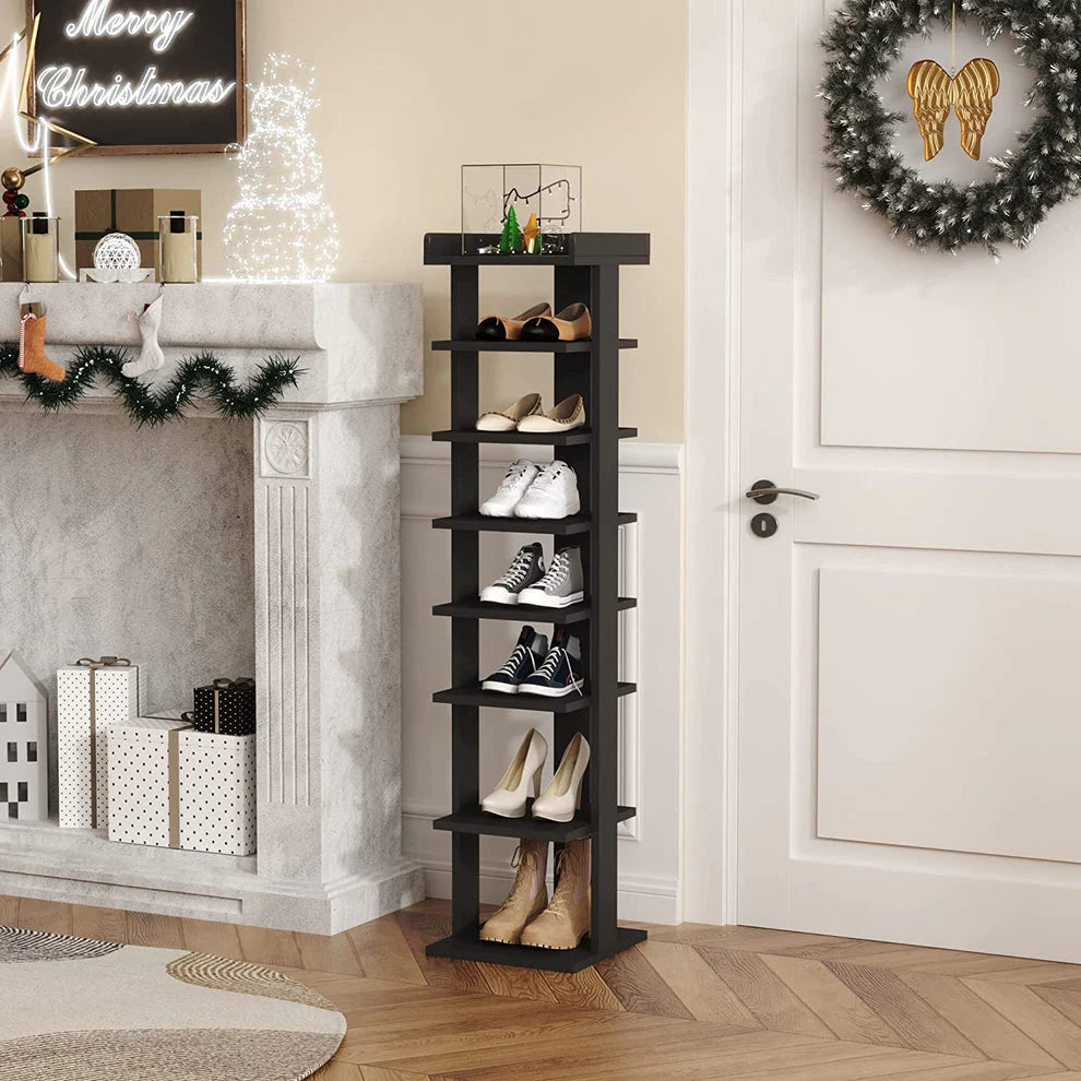 Modern Wooden Shoe Rack Organizer – Stylish & Space-Saving Footwear Storage-IESR11 image 4